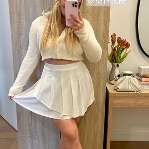 White asos skirt